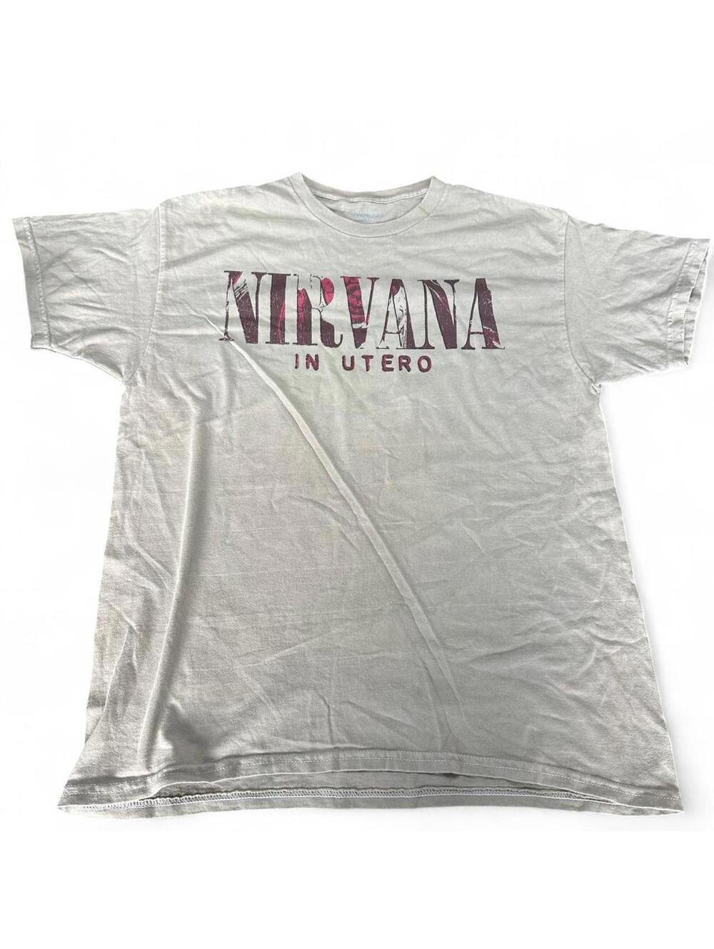 Nirvana In Utero Tracklist T-Shirt - Size L